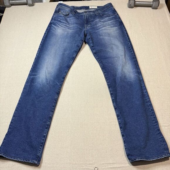 Adriano Goldschmied Jeans Mens 32 Blue AG The Everett Slim Straight Denim 32x33 - Picture 2 of 7
